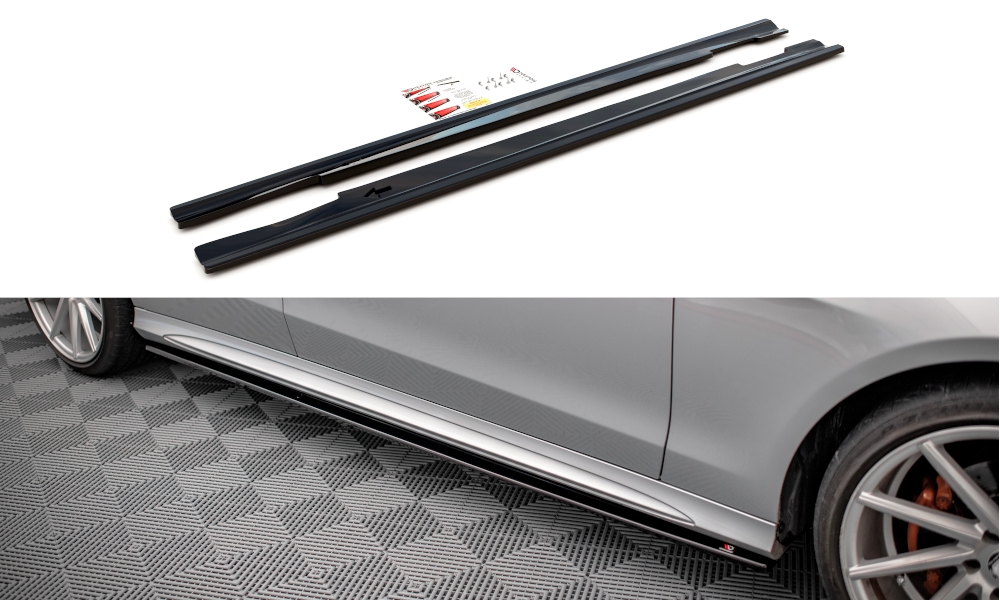 Maxton Design Mercedes E-Class AMG-Line Side Skirt Extensions - Gloss (Facelift W212 2012-2016) 1 Maxton Design Mercedes E-Class AMG-Line Side Skirt Extensions - Gloss (Facelift W212 2012-2016)