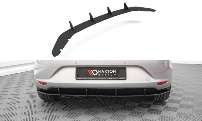Maxton Design Seat Leon Street Pro Rear Diffuser - Gloss (Mk3 2012-2016 ...