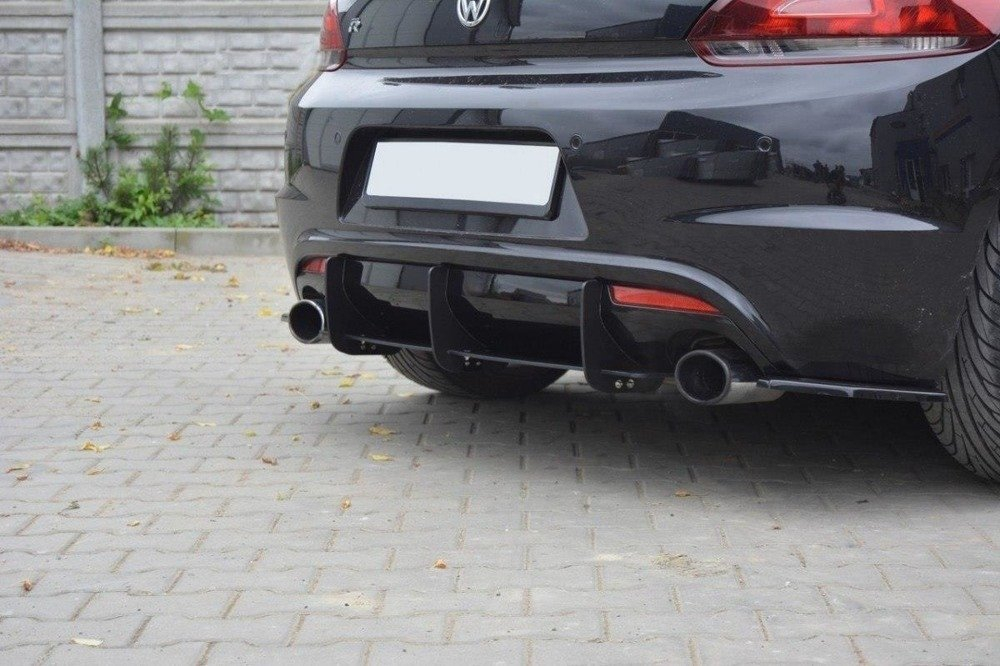 Maxton Design VW Scirocco R Rear Add On - (Mk3 2008-2014) 2 eng pm vw scirocco r rear diffuser rear side splitters 1791 2