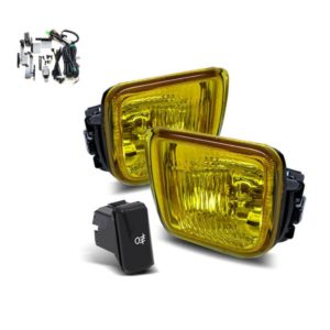 Honda Civic 96-98 EK Fog Lights Square Yellow