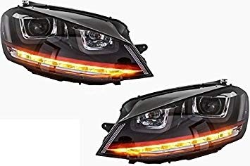 VW Golf 7 GTi Style LED Headlights 3 gti headlights dynamic