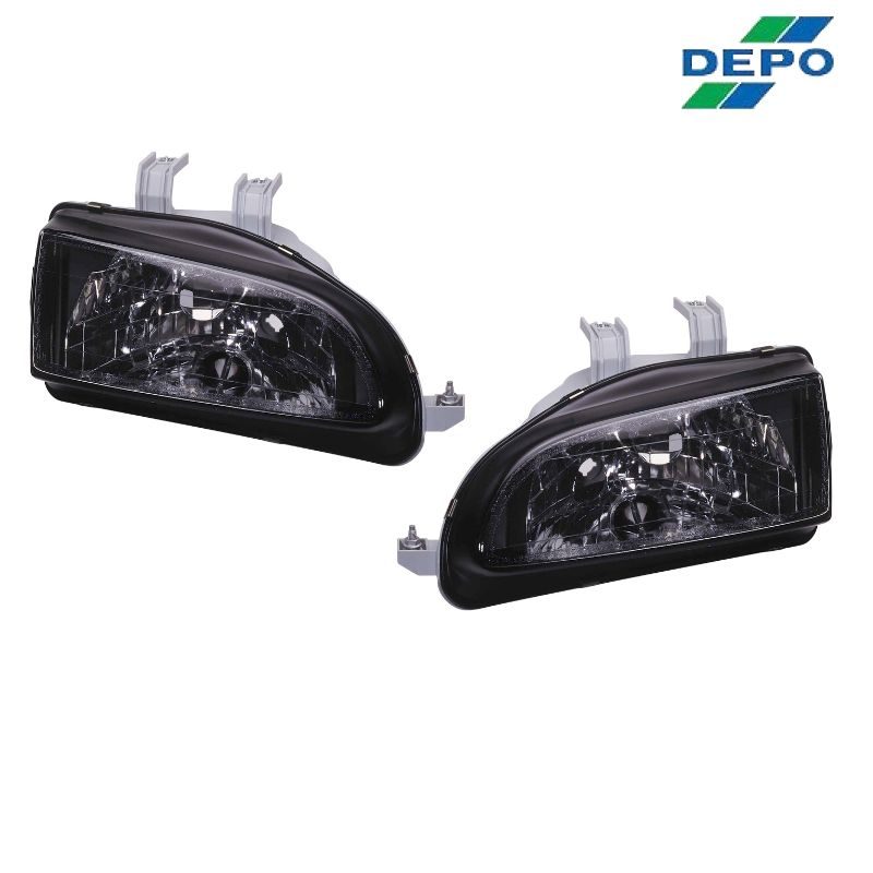 Depo Head Lights Black (Civic 91-96) - LHD 1 hl cv92j jm 3