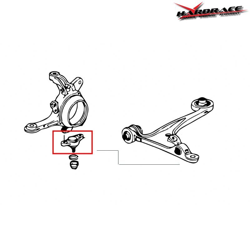 Hardrace Ball Joint Front Lower Camber (S2000) 2022 2 hr 6621 1