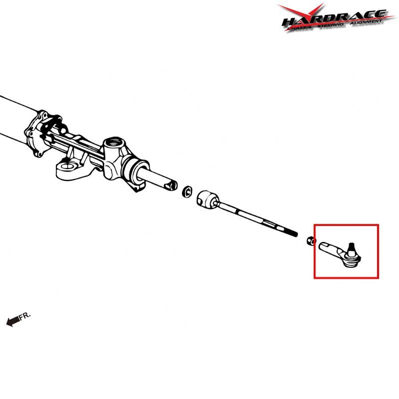 Hardrace Tie Rod End, Outer Front (S2000) 2022 2 hr 6995 1