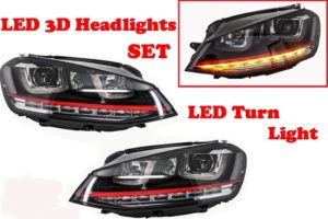 VW Golf 7 GTi Style LED Headlights