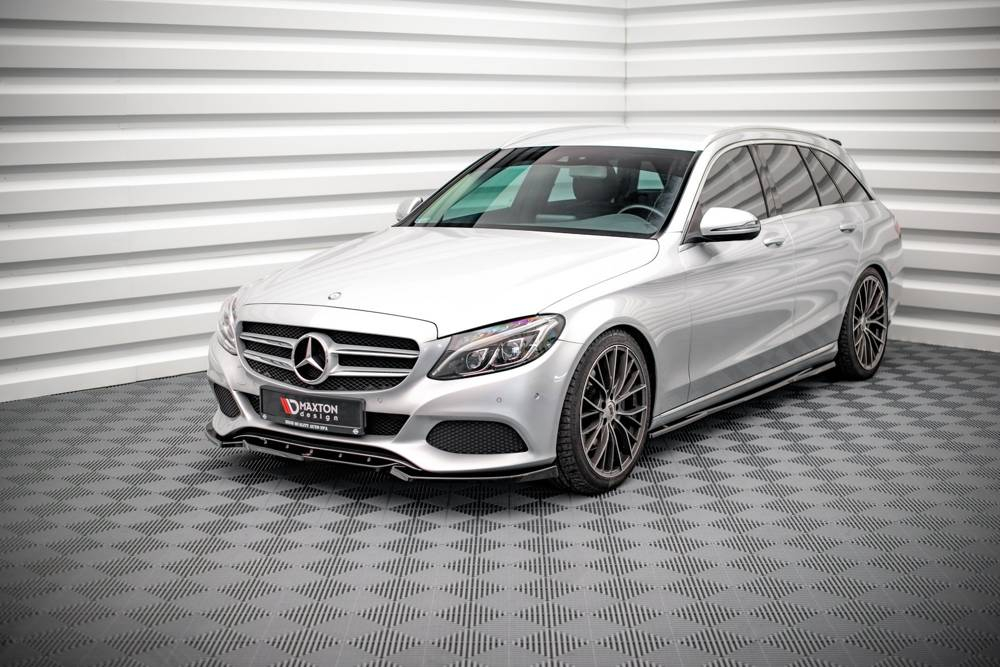 Maxton Design Mercedes C-Class Front Lip - Gloss (W205 2014-2018) 1 Maxton Design Mercedes C-Class Front Lip - Gloss (W205 2014-2018)