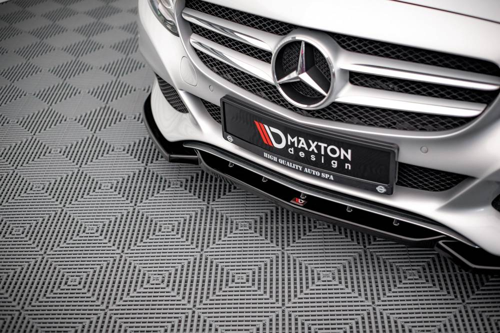 Maxton Design Mercedes C-Class Front Lip - Gloss (W205 2014-2018) 2 me c 205 fd1 c