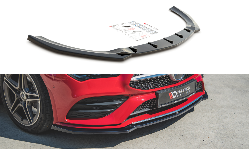 Maxton Design Mercedes CLA AMG-Line Front Splitter - Gloss (C118 2019-2023) 5 me cla 118 amgline fd1ga
