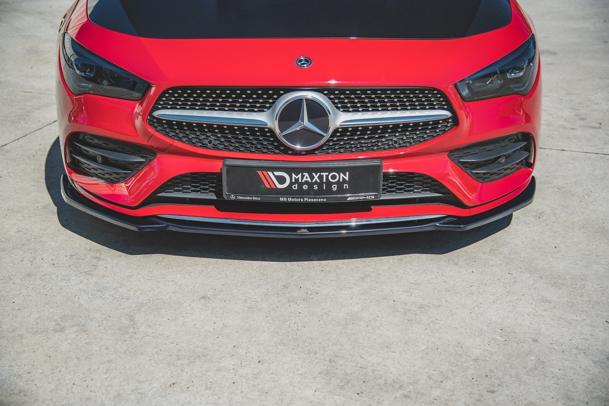 Maxton Design Mercedes CLA AMG-Line Front Splitter - Gloss (C118 2019-2023) 3 me cla 118 amgline fd1gb