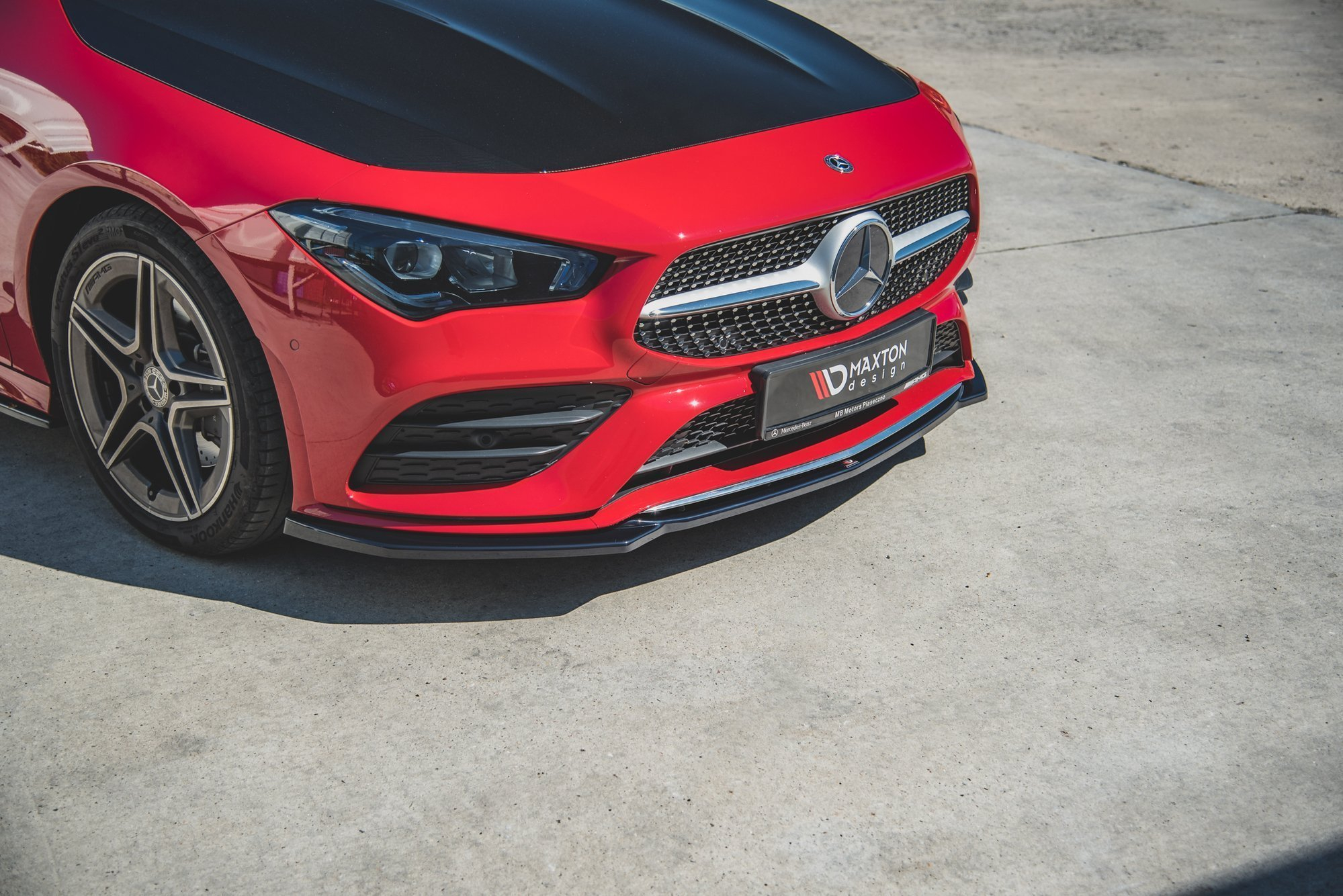 Maxton Design Mercedes CLA AMG-Line Front Splitter - Gloss (C118 2019-2023) 4 me cla 118 amgline fd1gc