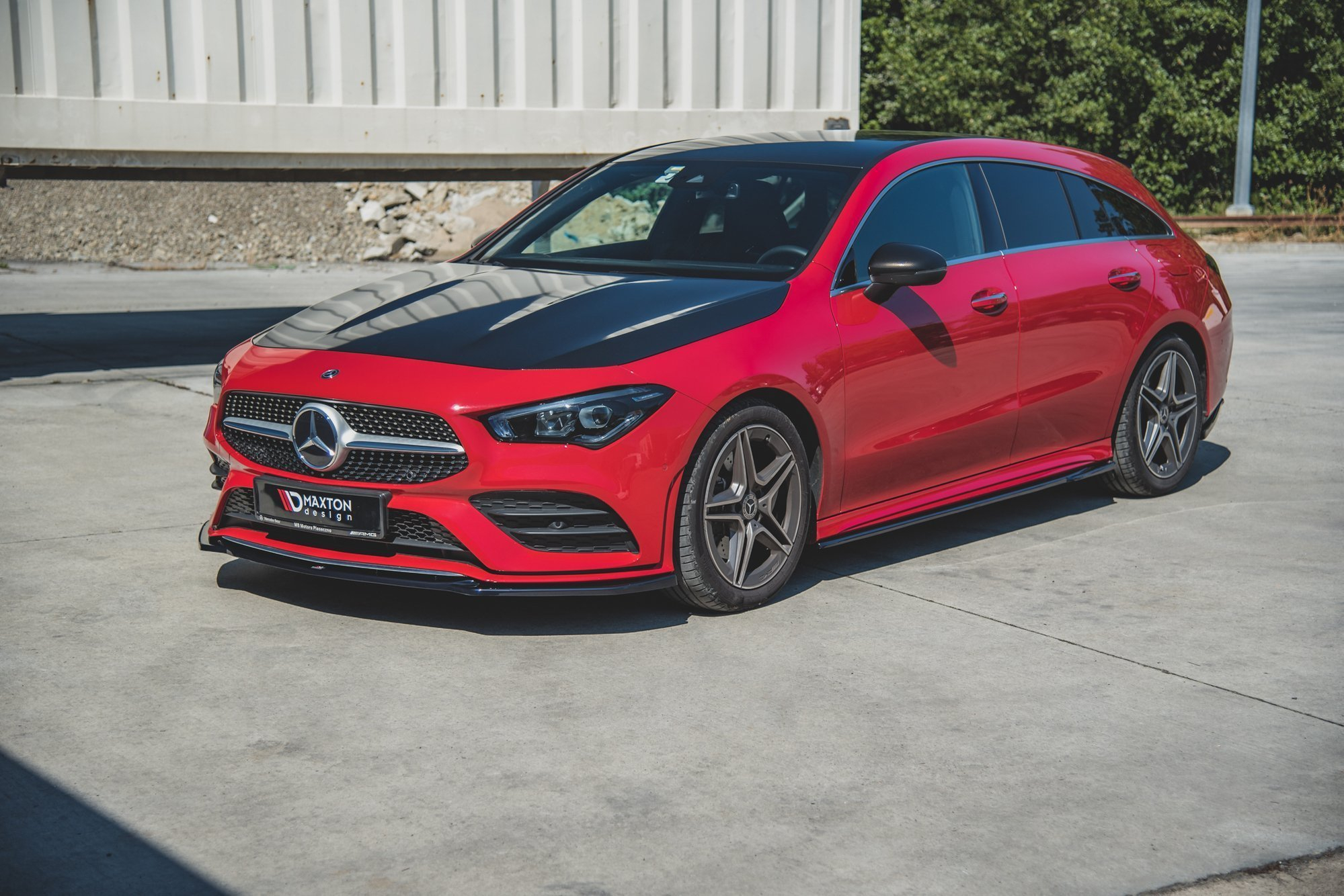 Maxton Design Mercedes CLA AMG-Line Front Splitter - Gloss (C118 2019-2023) 2 me cla 118 amgline fd1gd
