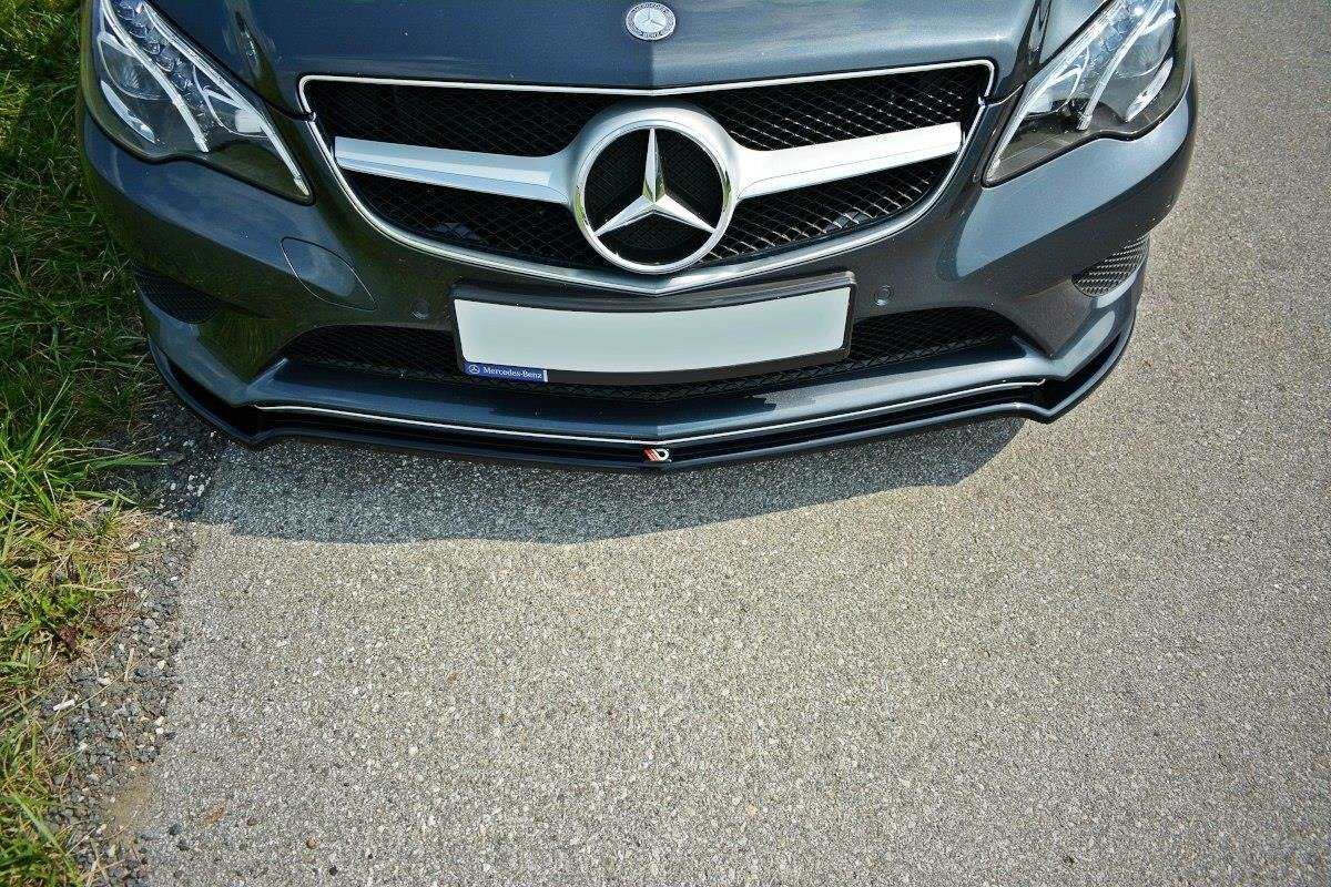 Maxton Design Mercedes E-Class Coupe/Cabrio Front Lip V1 - Gloss (Facelift W212 2012-2016) 3 me e 212f c fd1g 2