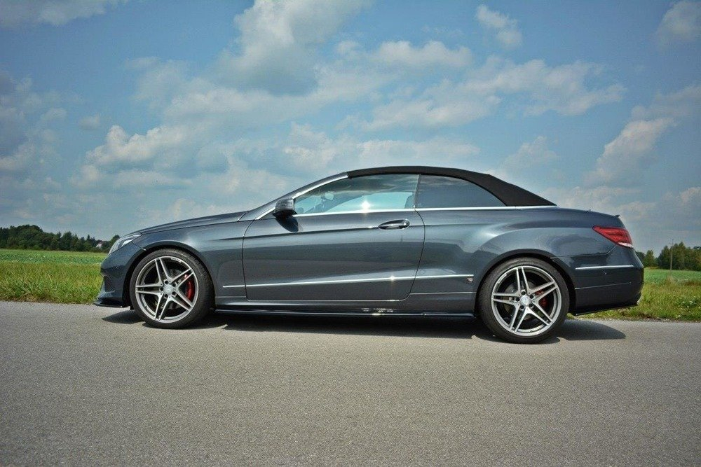 Maxton Design Mercedes E-Class Coupe/Cabrio Side Skirt Extensions - Gloss (Facelift W212 2012-2016) 2 me e 212f c sd1g b