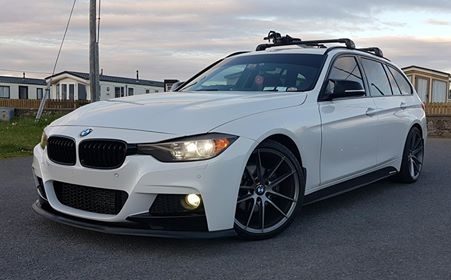 BMW 3 Series F30 Black Kidney Grilles (2012-2020) 3 msport front bumper2