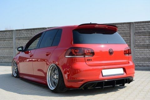Maxton Design VW Golf 6 R20 Side Skirt Extensions - Gloss (2008-2012) 2 mx spoiler ext 99b