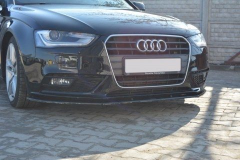 Maxton Design Audi A4 Front Lip v1- Gloss Black (B8.5 2011-2015) 2 mx v1b