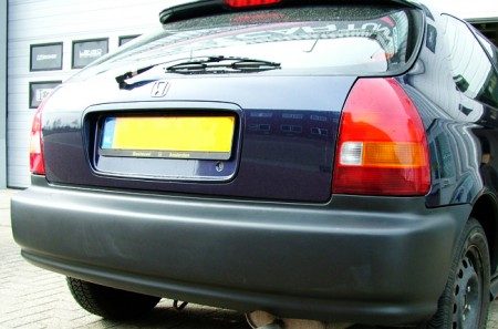Rear Bumper Black Without Mouldings (Civic 95-01 3dr) 3 oemb hdg1311 wm 2