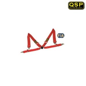 QSP 4-Point Seatbelt FIA - Club Red (Universal)