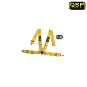 QSP 4-Point Seatbelt FIA - Pro Yellow (Universal) 6 qr334 yell