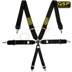 QSP 6-Point Seatbelt FIA - Pro Black (Universal)