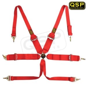QSP 6-Point Seatbelt FIA - Hans Touring Black (Universal)
