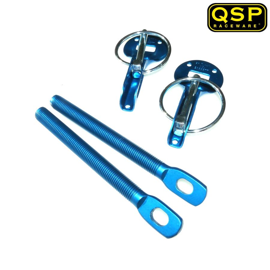 QSP Hood Pins Aluminum Blue (Universal) 4 qsp qb.hood alb 2