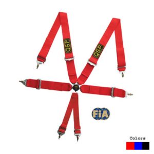 QSP 6-Point Seatbelt FIA - Club Blue (Universal)