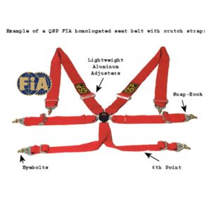 QSP 6-Point Seatbelt FIA - Budget Blue (Universal)