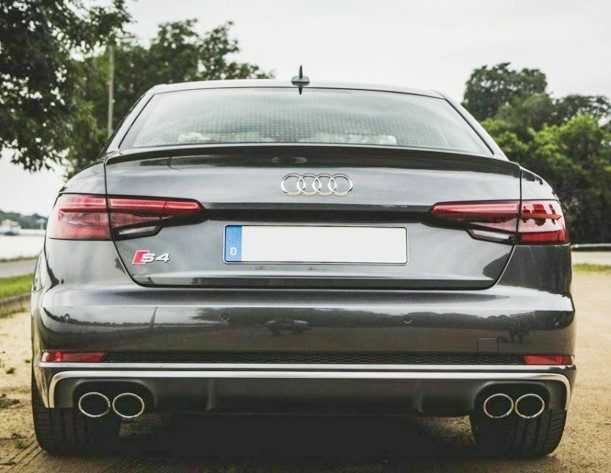 Audi A4 19+ S4 Style Boot Spoiler - Gloss Black 1 rear spoiler for audi a4 s4 b9 2016 trunk boot wing lip
