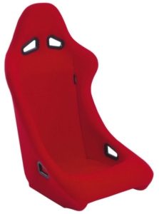 Sport Bucket Seat Not Adjustable Red (Universal)