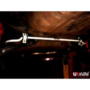 Ultra Racing Rear Swaybar 16mm (Civic 95-01) 8 Ultra Racing EK 16mm rear sway bar in white seen from underneath a car