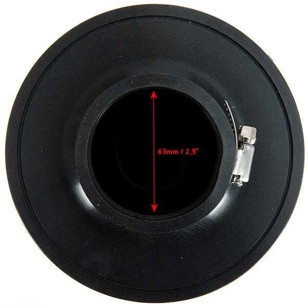 US-Racing Air Filter Closed 76mm / 3,0" (Universal) 2 usr filt 152 132 63 dm 4