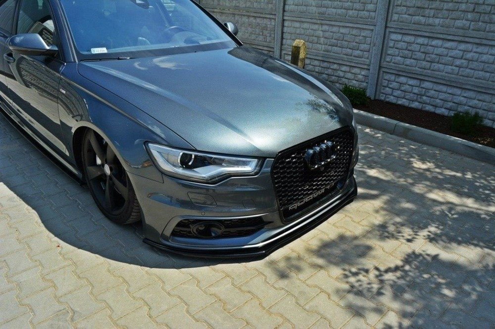 Maxton Design Audi A6 C7 Sline Front Lip v1 - Gloss (2011-2018) 3 v1c 1