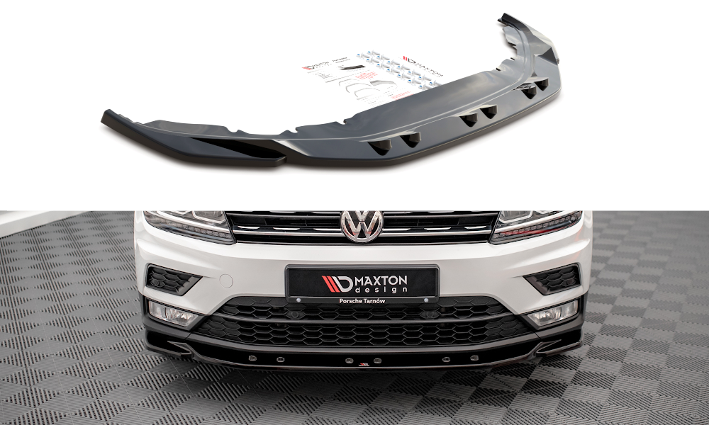 Maxton Design VW Tiguan SE Front Lip - Gloss (MK2 2015-2020) 4 vw ti 2 fd1g