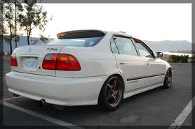 AERODYNAMICS - Honda Civic Window Visor Roof Rear (1995-2001 4 Door) 2 wvr cv964d 1