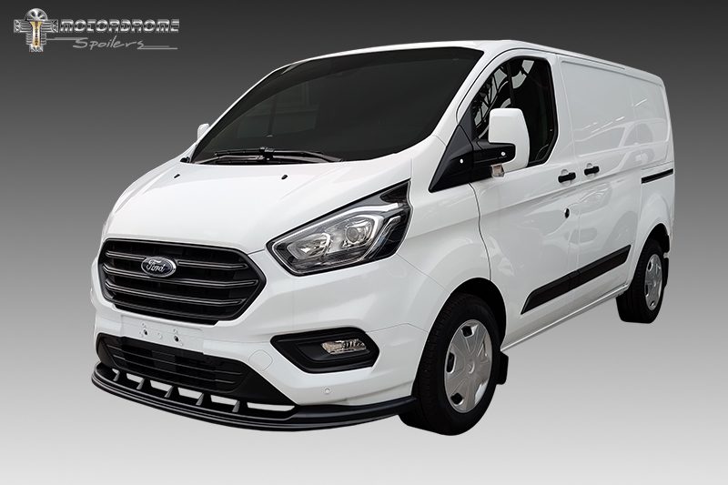 Ford Transit Custom 2018+ Gloss Black MD Front Lip | MCG Autostyling