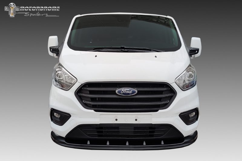 Ford Transit Custom 2018+ Gloss Black MD Front Lip | MCG Autostyling