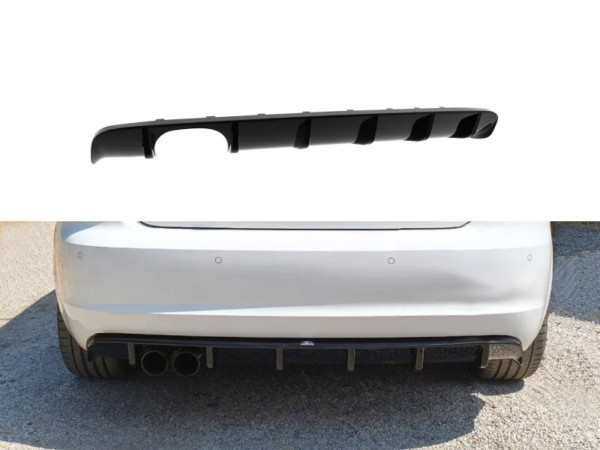 Maxton Design Audi A3 Diffuser - S-Line Quad Gloss (Hatchback S-Line ...