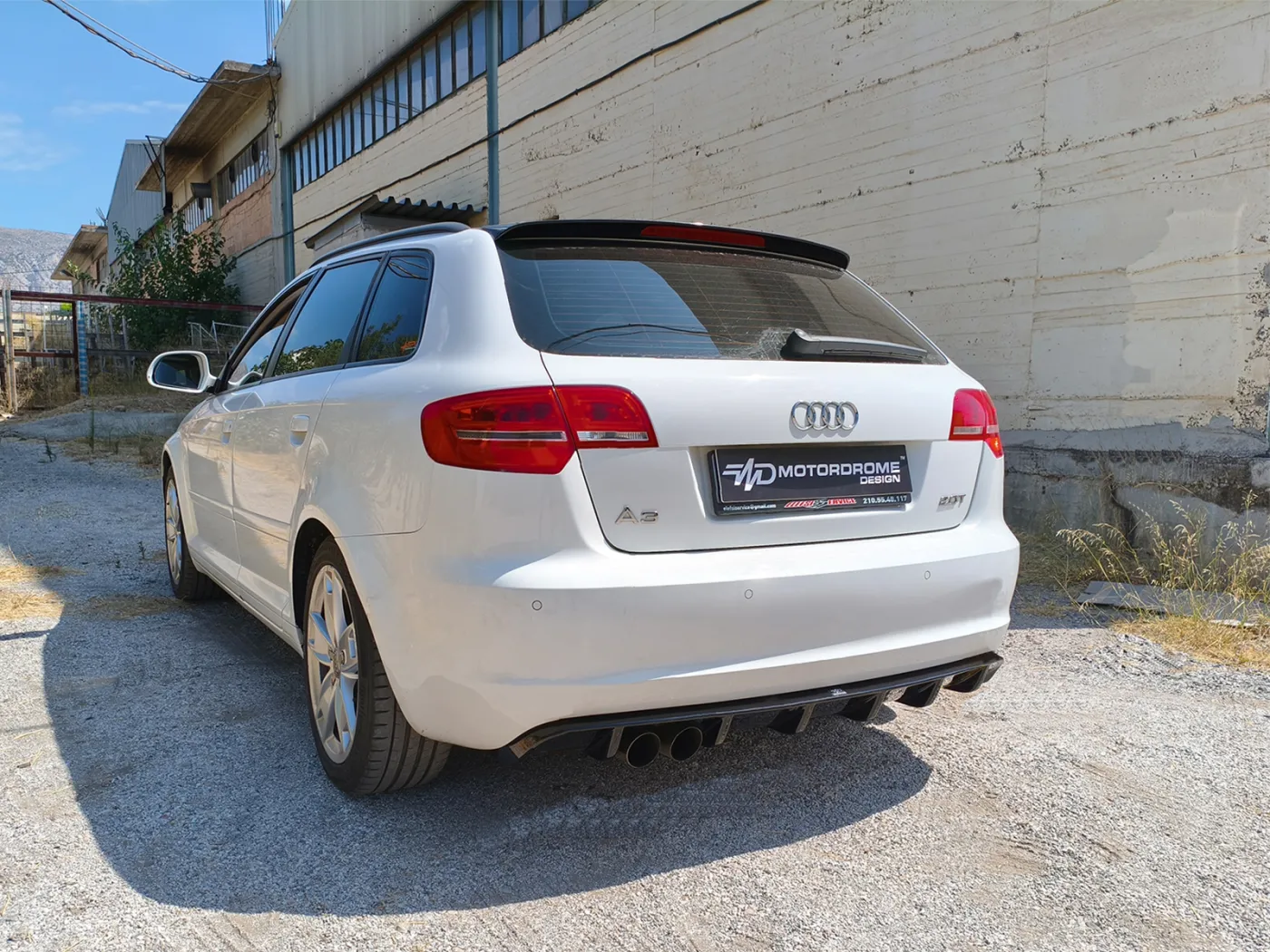Audi A3 Diffuser - Gloss Twin Left Exit (8P 2008-2012) 3 Audi A3 Diffuser - Gloss Twin Left Exit (8P 2008-2012) - Image 3