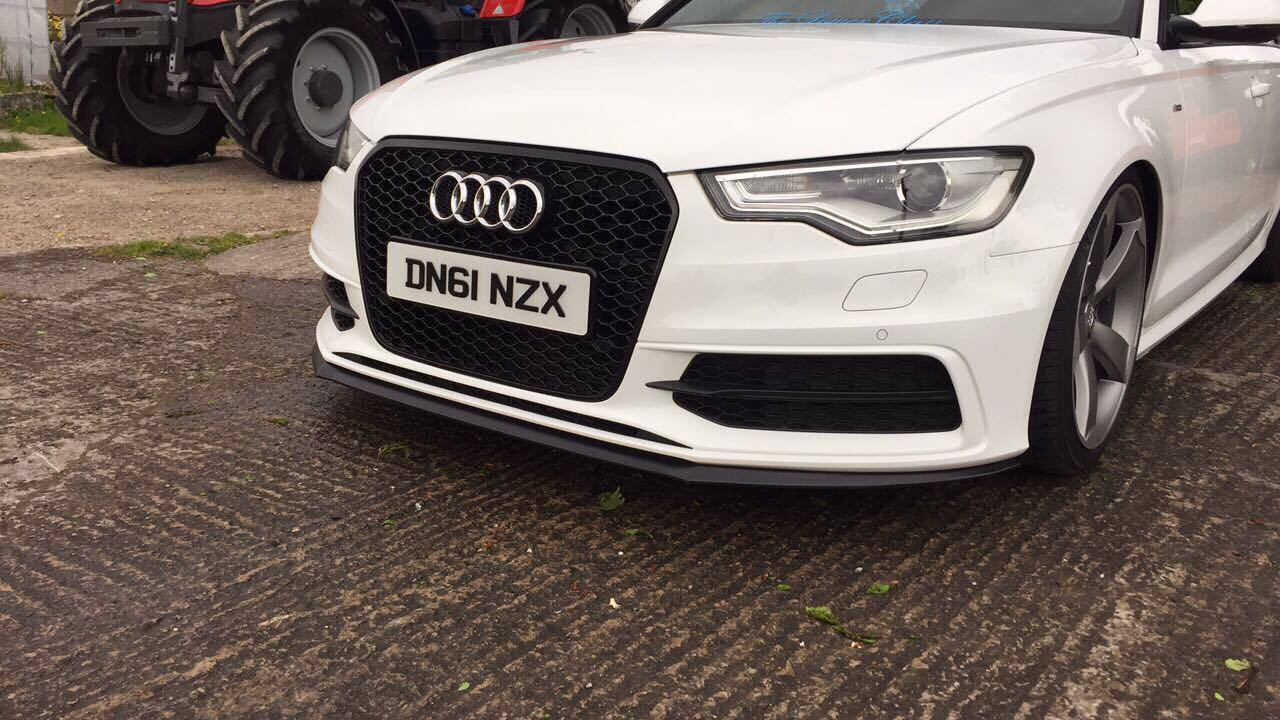 Maxton Design Audi A6 C7 Sline Front Lip v2 - Gloss (2011-2018) 1 Maxton Design Audi A6 C7 Sline Front Lip v2 - Gloss