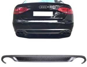 Audi A4 Diffuser - Quad S-Line Style (B8 2008-2011)