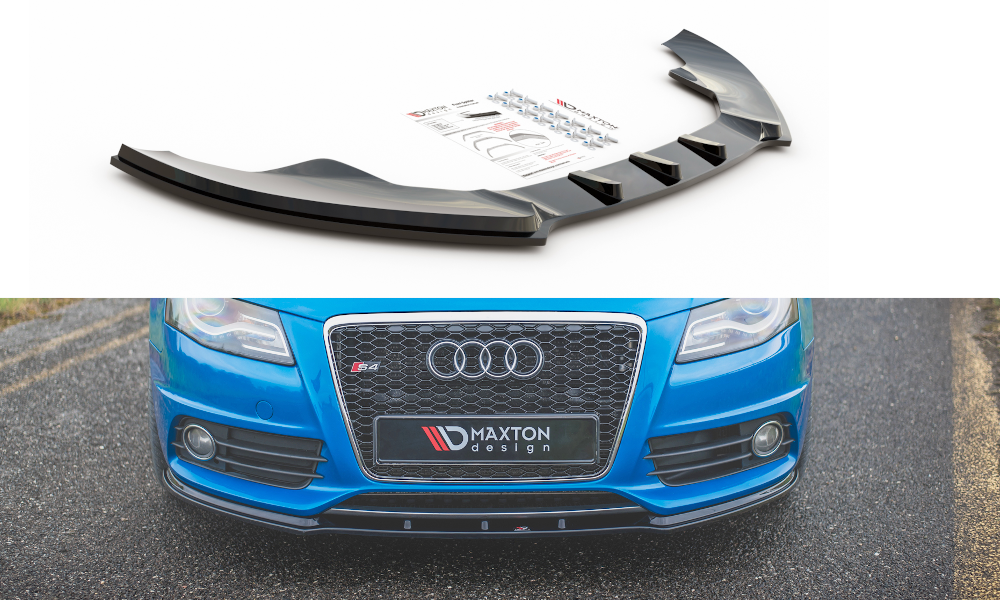 Maxton Design Audi A4 S-Line Front Lip - Gloss (B8 2008-2011) 2 eng pl Front Splitter V 1 Audi S4 A4 S Line B8 8462 9