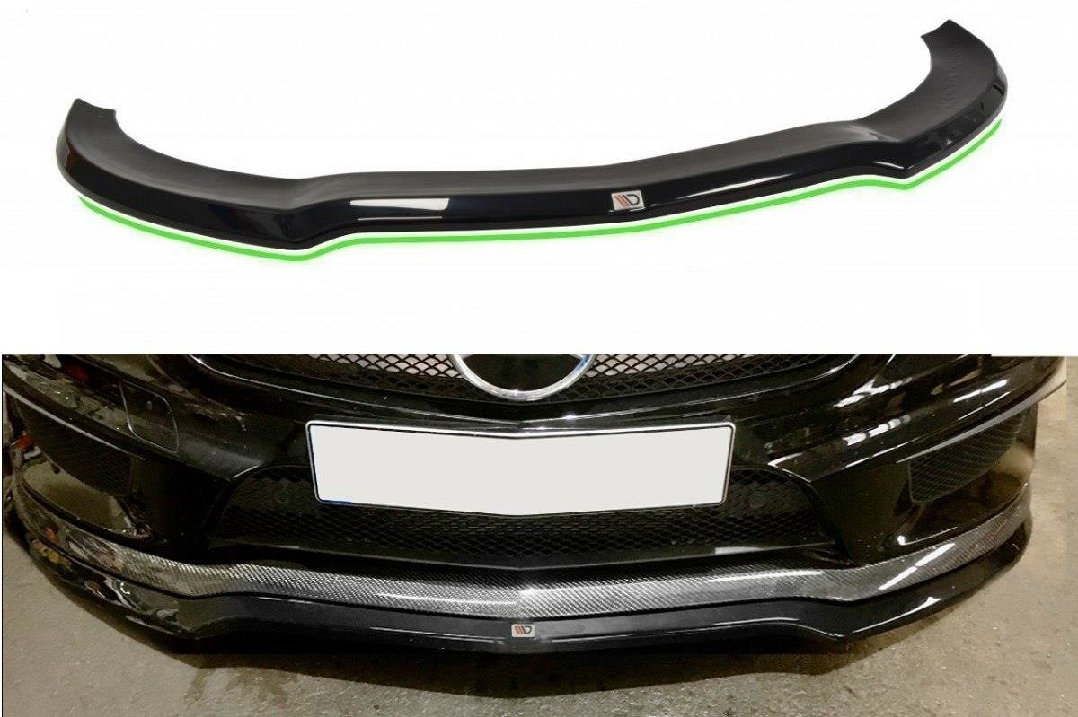 Maxton Design Mercedes C-Class AMG Front Lip - Gloss (W117 2021+) 1 Maxton Design Mercedes C-Class AMG Front Splitter - Gloss (W117 2021+)