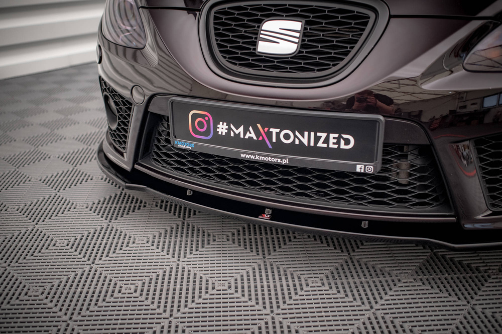Maxton Design SEAT LEON Front Lip - Cupra / FR (Mk2 2005-2009) 4 Maxton Design SEAT LEON Front Lip - Cupra / FR (Mk2 2005-2009) - Image 4