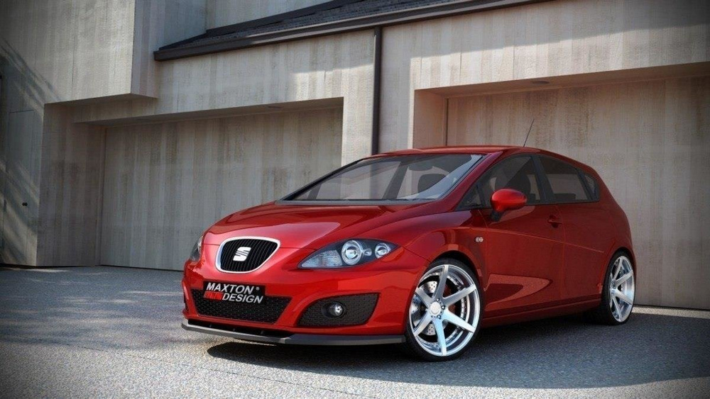 Maxton Design Seat Leon Front Lip - Gloss (MK2 Facelift 2009-2012) 2 Maxton Design Seat Leon Front Lip - Gloss (MK2 Facelift 2009-2012) - Image 2