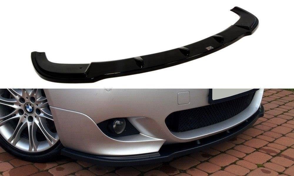 Maxton Design BMW E60 Mtec Add on Lip - Gloss Black 2 eng pm FRONT SPLITTER for BMW 5 E60 M PACK 684 1