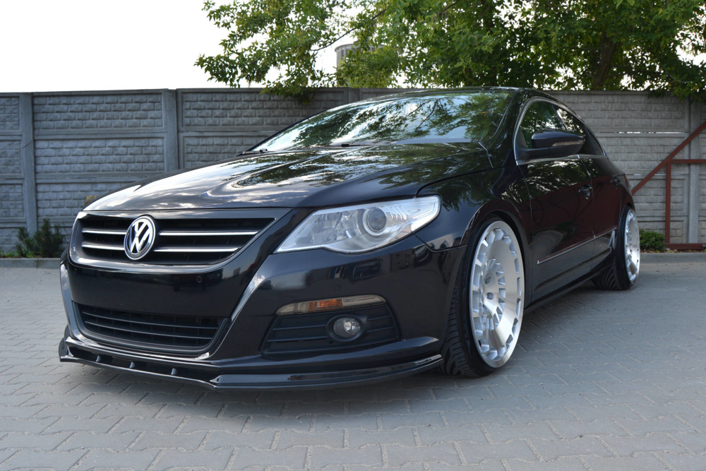 Maxton Design VW Passat CC Front Lip v1 - Gloss (2008-2012) 4 eng pm front splitter vw passat cc preface model standard bumper 974 4