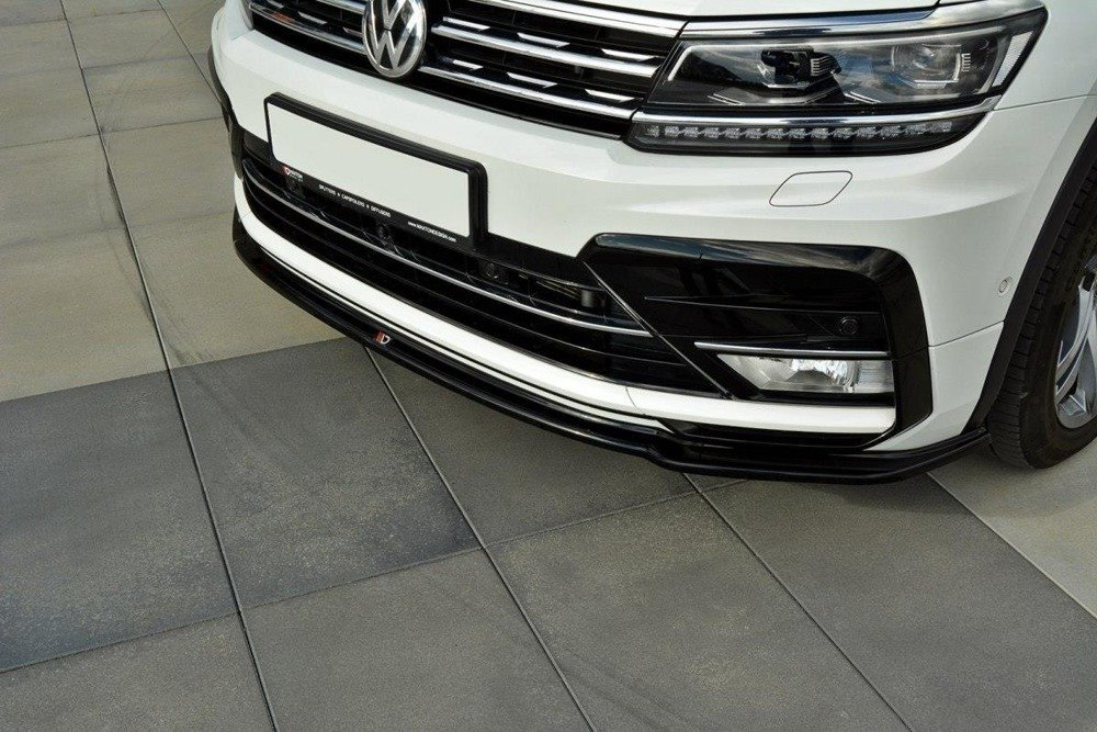 Maxton Design VW Tiguan R-Line Front Lip V2 - Gloss (MK2 2015-2020) 4 eng pm front splitter vw tiguan mk2 r line 990 4 1