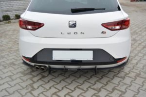 Maxton Design Seat Leon III FR Rear Diffuser - Gloss (Mk3 2012-2016)