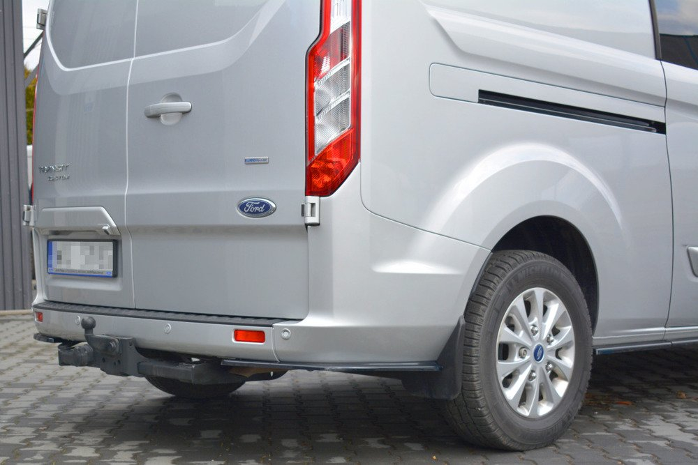 Maxton Design Ford Transit Custom Spats - Gloss Black (Mk1 2013-2023) 3 eng pm rear side splitters ford transit custom mk 1 fl 2018 6867 3